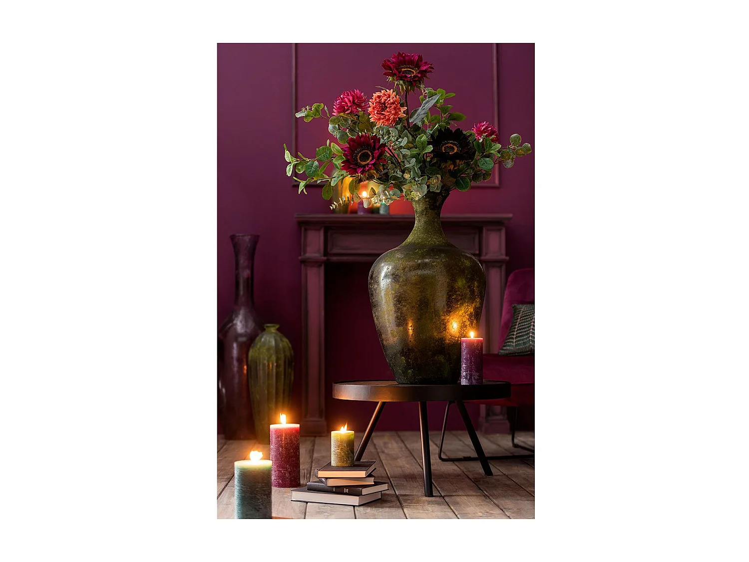 Mesa nido Gaétan de madera de mango marrón D 46 cm