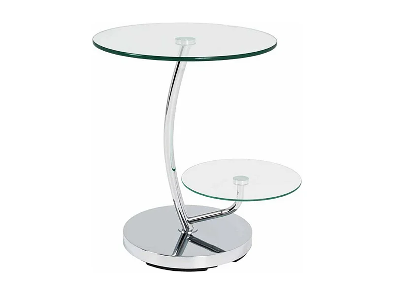 Table d'Appoint Design "Cofag" 55cm Chromé