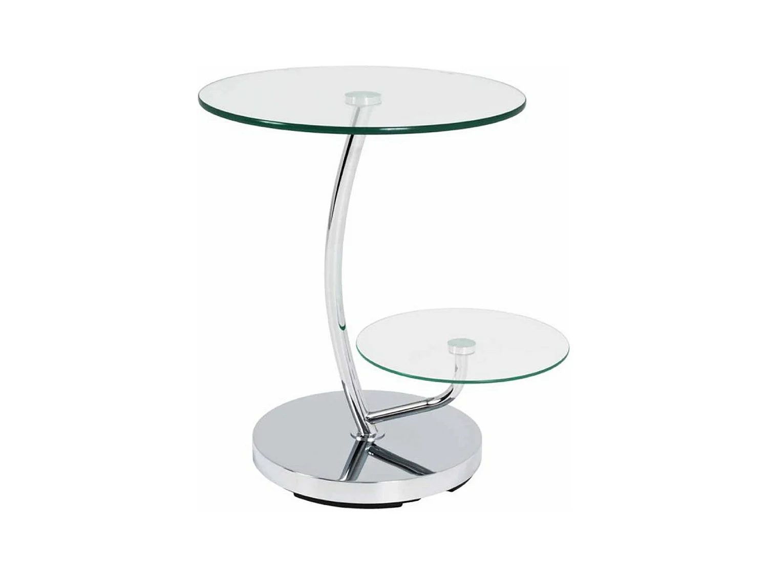 Table d'Appoint Design "Cofag" 55cm Chromé