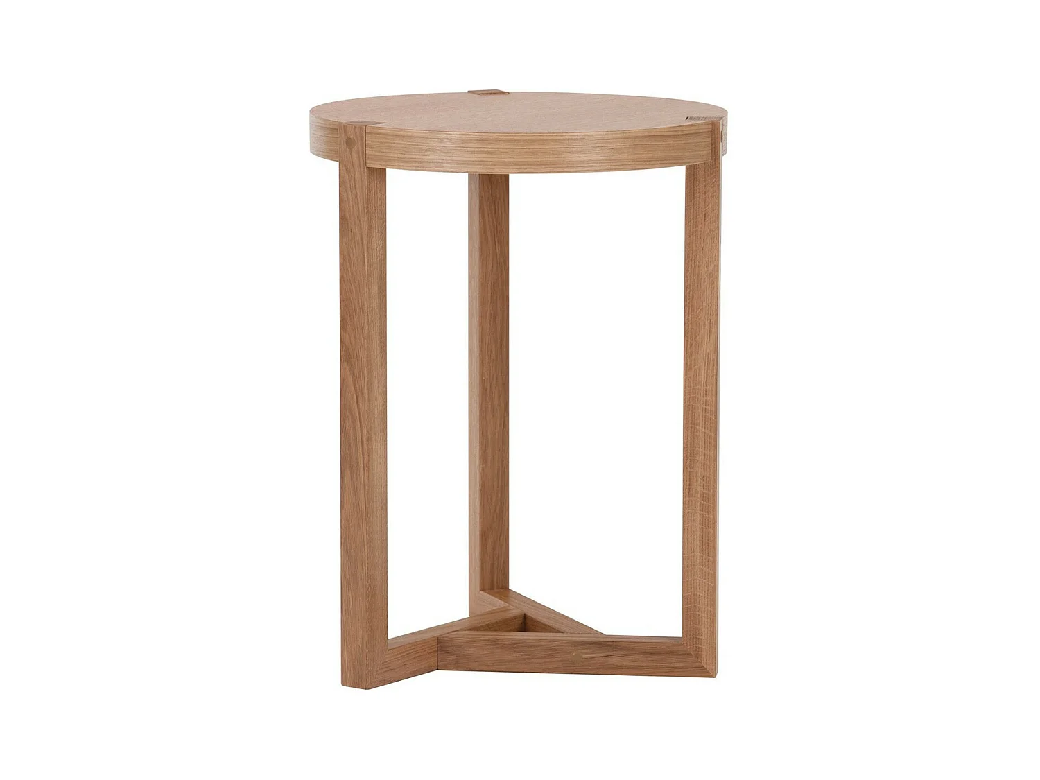 Table d'Appoint Design "Brentwood" 55cm Chêne