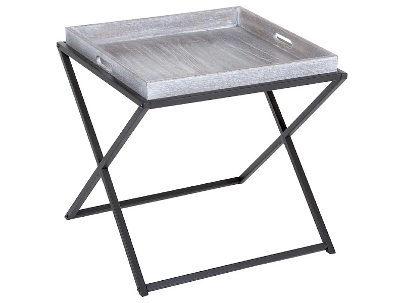 Table d'Appoint Design "Recup'" Gris