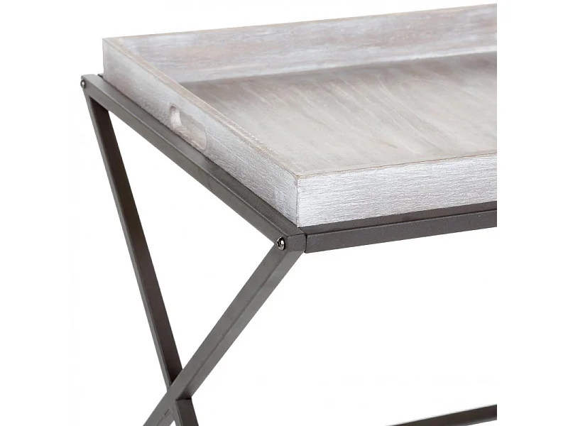 Table d'Appoint Design "Recup'" Gris