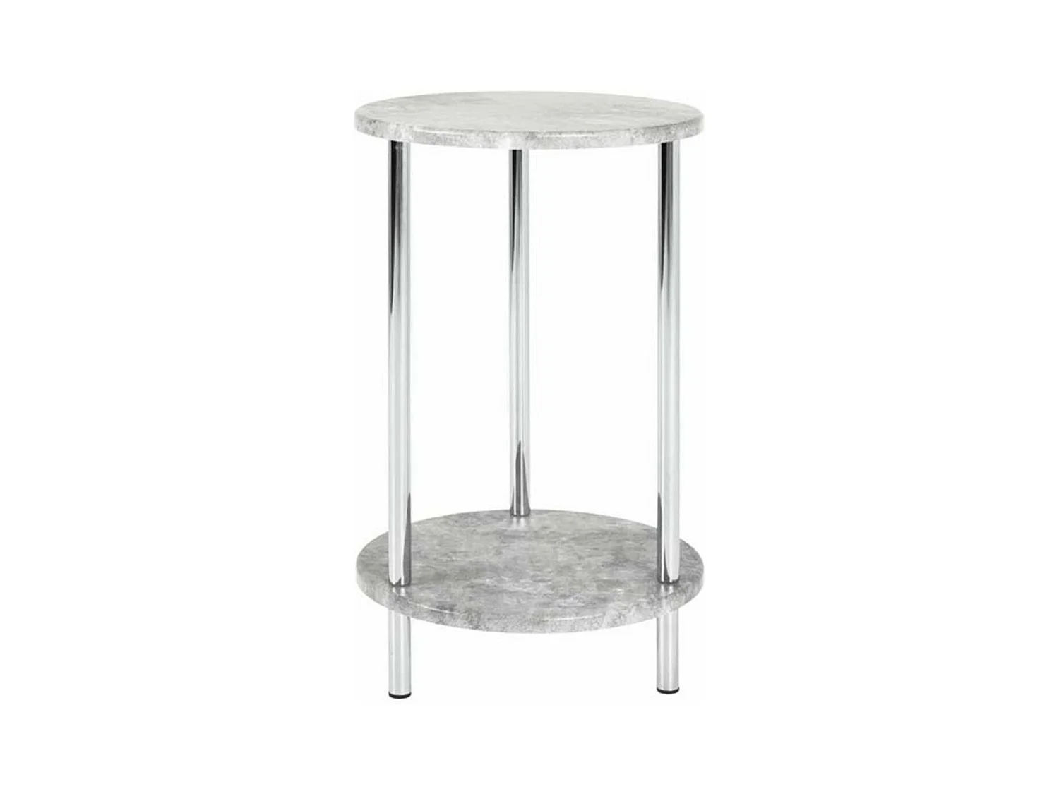 Table d'Appoint Ronde Effet Béton "Miguel" 50cm Gris
