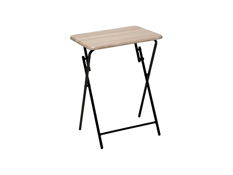 Table de Camping Pliante "Wood" 66cm Gris