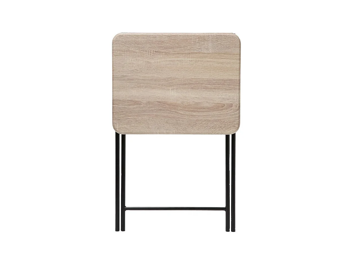 Table de Camping Pliante "Wood" 66cm Gris
