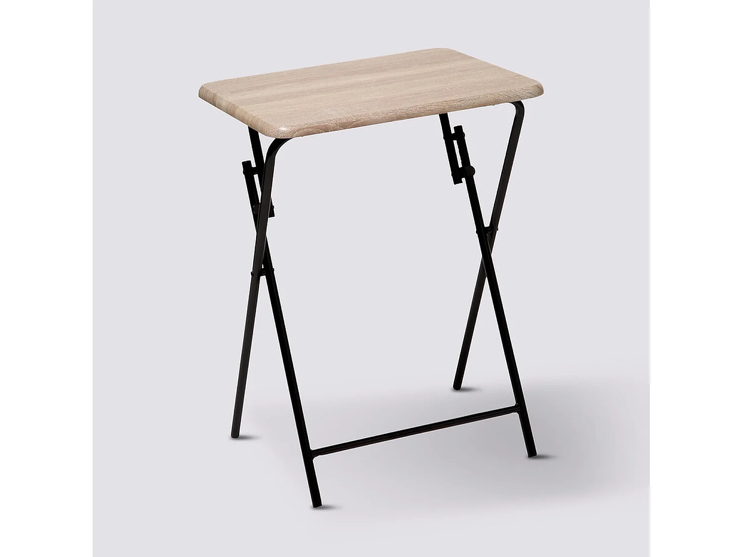 Table de Camping Pliante "Wood" 66cm Gris