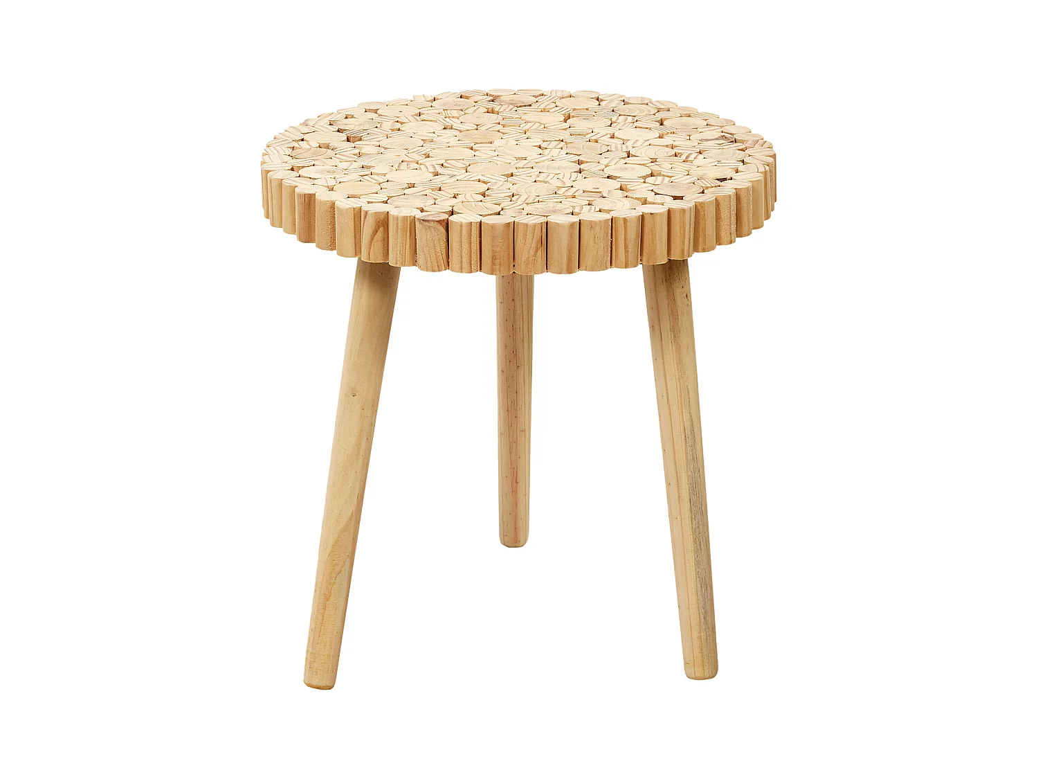 Table Gigogne Rondin Marron