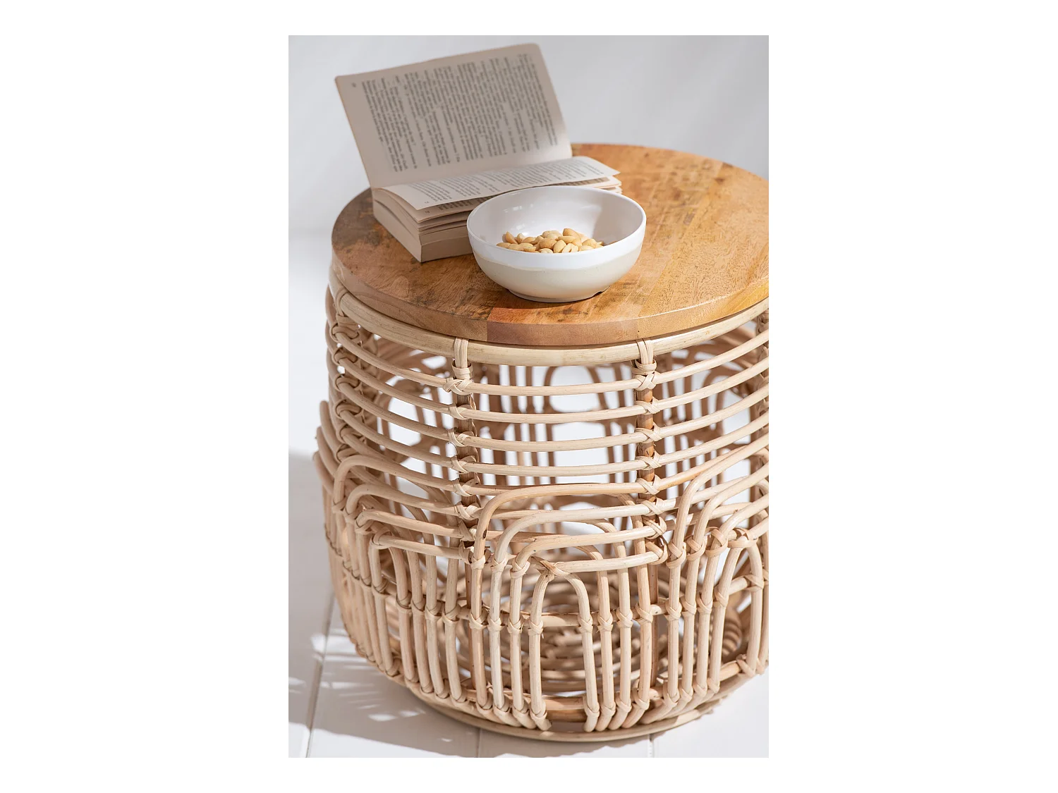 Lot de 2 Tables Gigognes "Ellen" 50cm Naturel