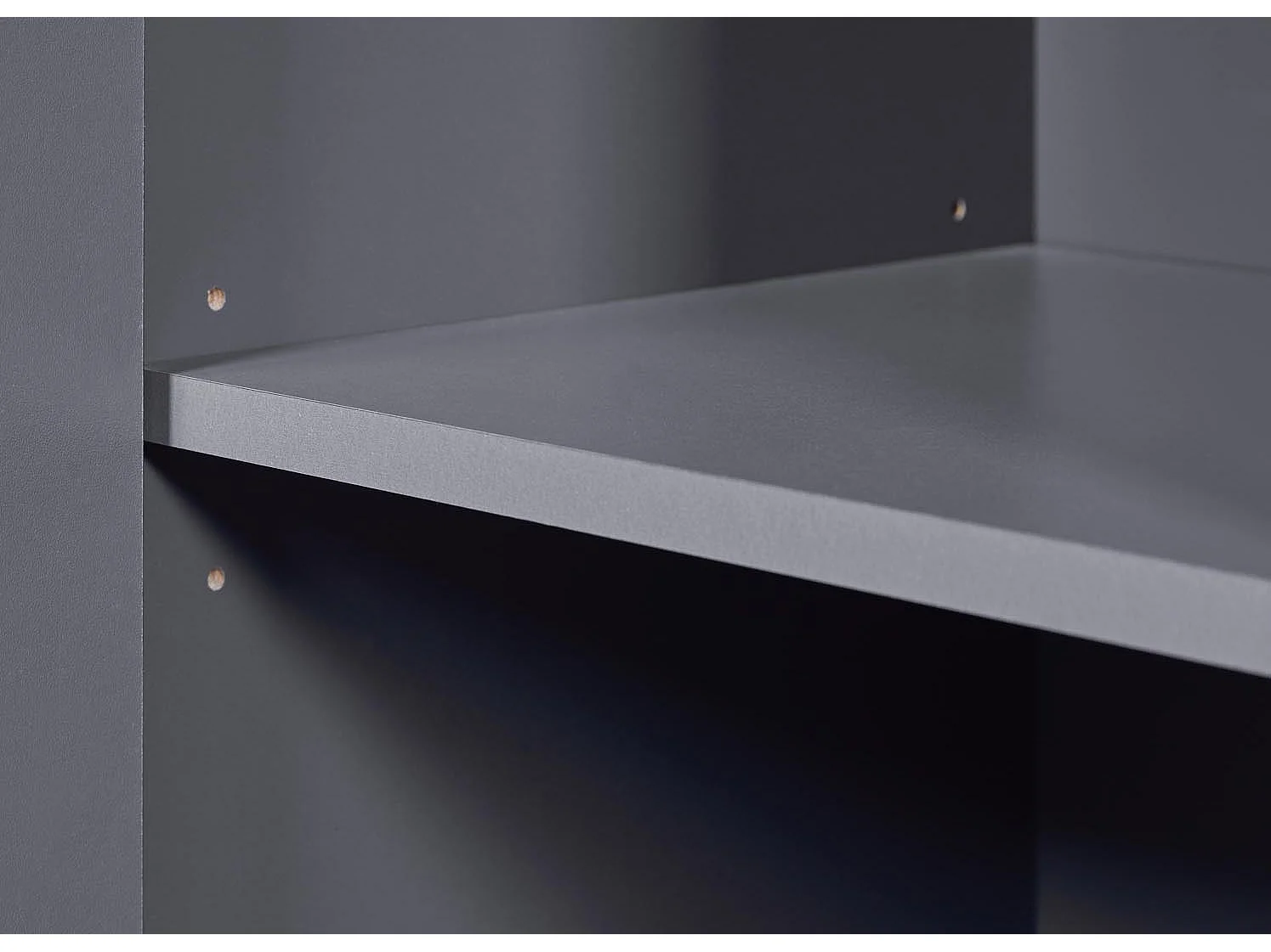 Commode 2 Portes & 4 Tiroirs "Litania" 122cm Gris