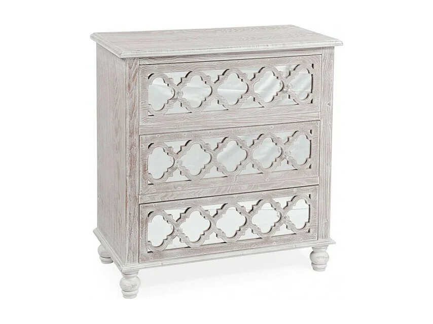 Commode 3 Tiroirs "Cléophée" 86cm Naturel