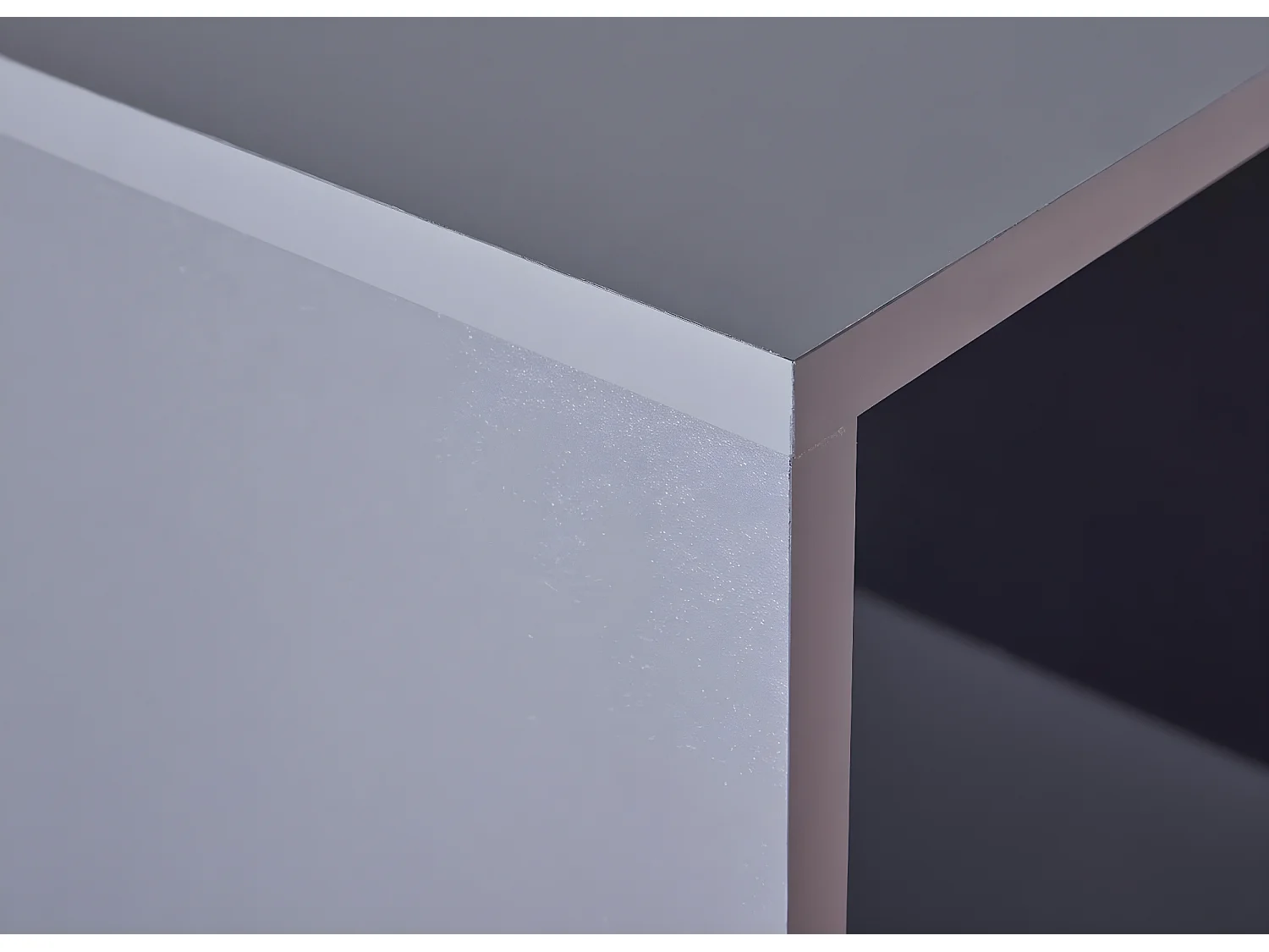 Commode 2 Portes "Gemeno" 120cm Gris & Chêne