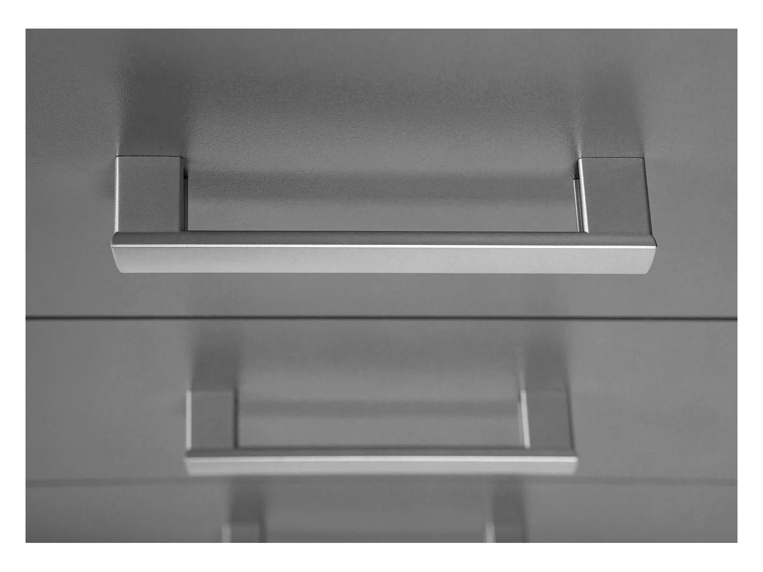 Elenzio Kommode 3 Schubladen grau.