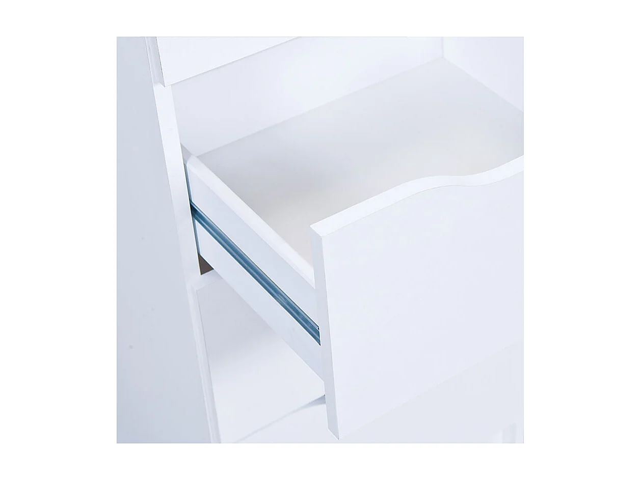 Commode 8 Tiroirs "Tilda" 80cm Blanc