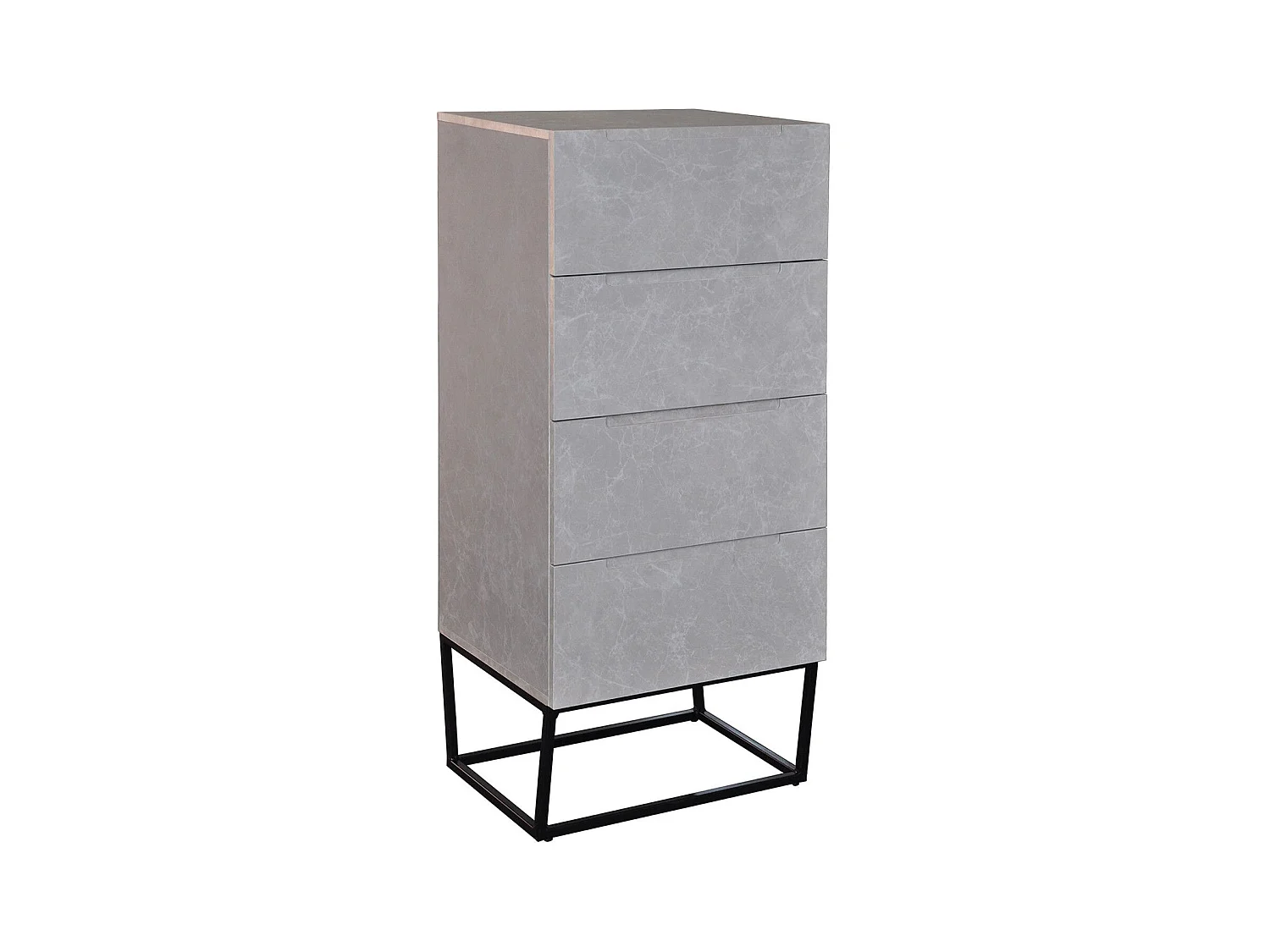 Commode Design 4 Tiroirs "Luena" 120cm Gris
