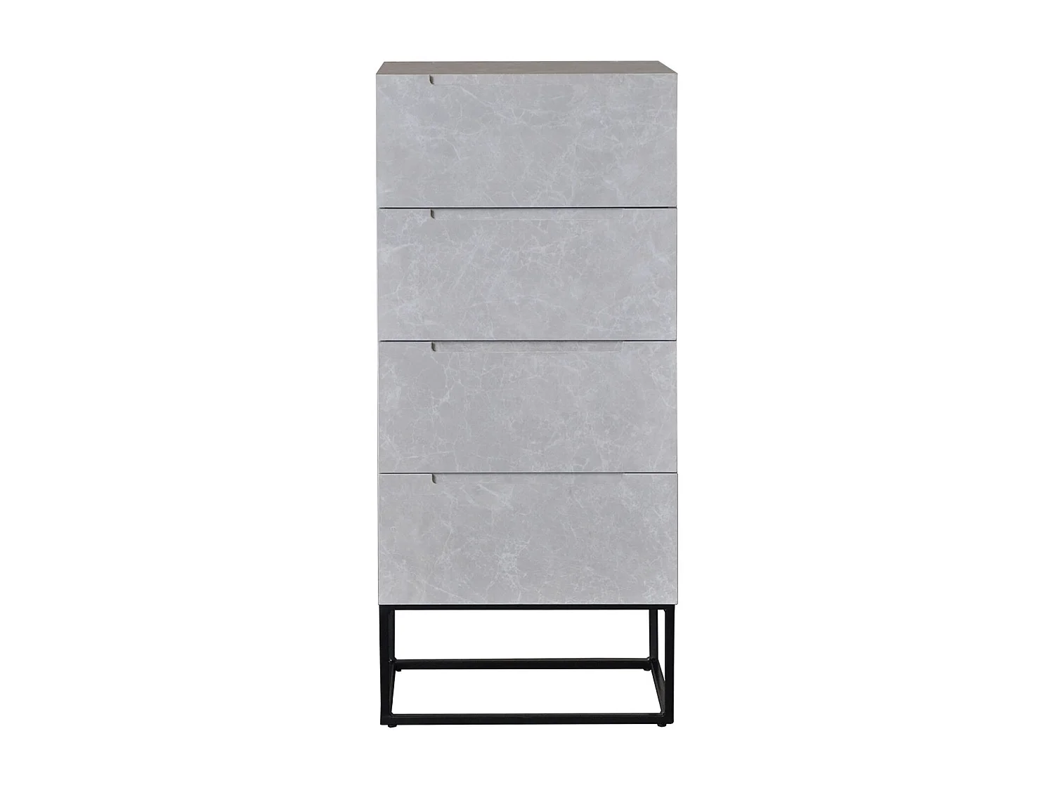 Commode Design 4 Tiroirs "Luena" 120cm Gris