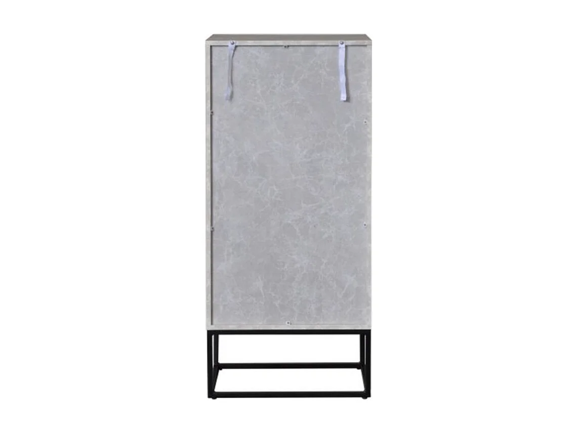 Commode Design 4 Tiroirs "Luena" 120cm Gris