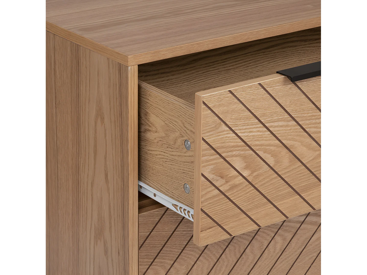 Commode 3 Tiroirs Design "Naomi" 85cm Beige