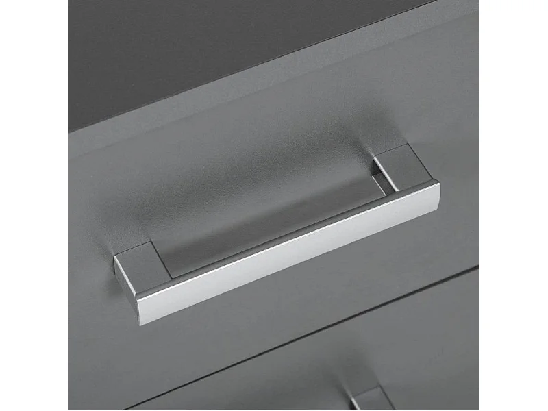 Commode 6 Tiroirs Design "Azio" 122cm Gris