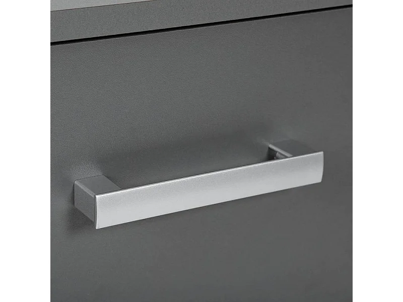 Commode 6 Tiroirs Design "Azio" 122cm Gris