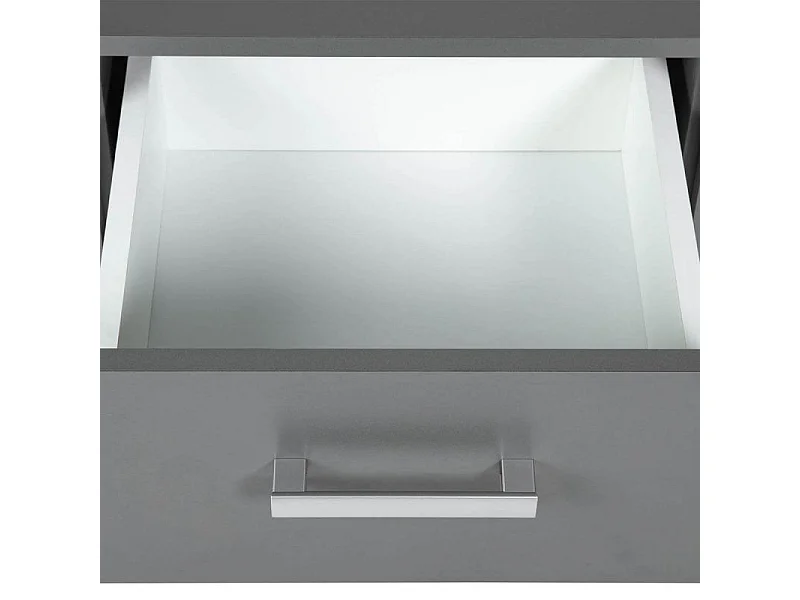 Commode 6 Tiroirs Design "Azio" 122cm Gris