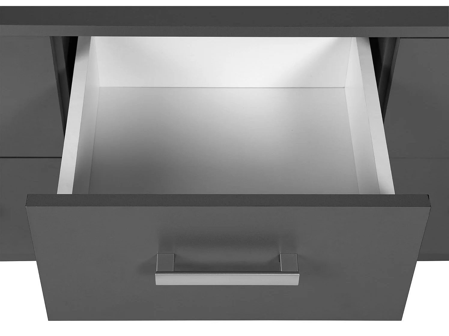 Commode 6 Tiroirs Design "Azio" 122cm Gris