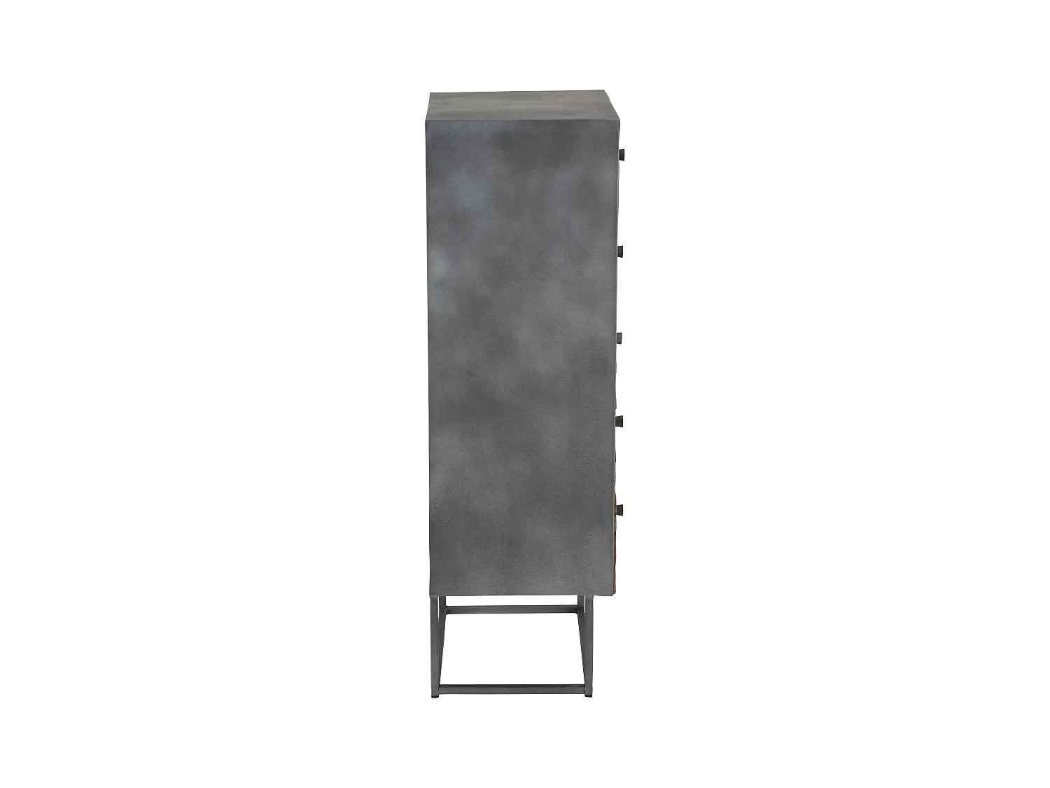 Commode 5 Tiroirs en Bois "Shanil" 110cm Marron