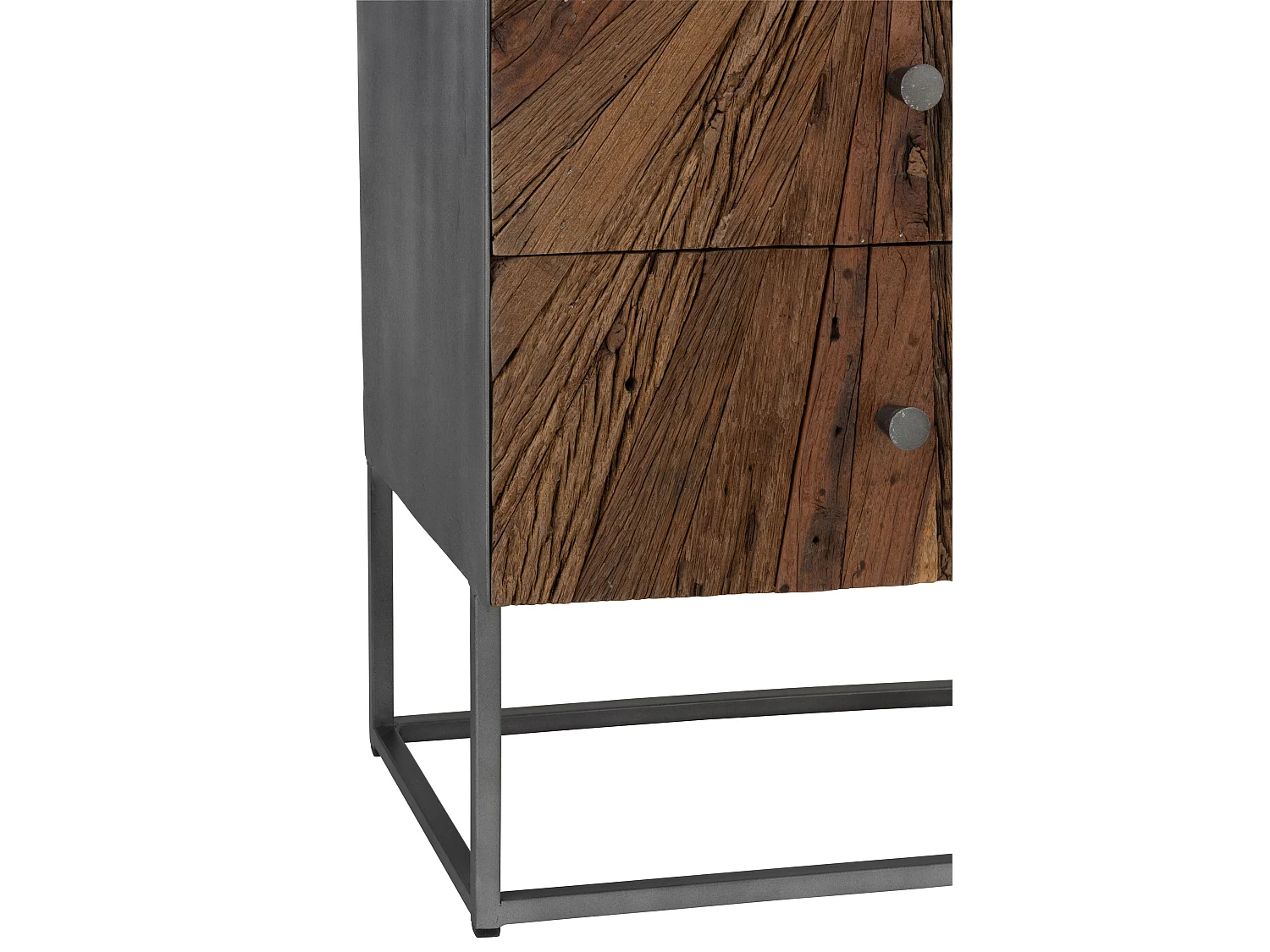 Commode 5 Tiroirs en Bois "Shanil" 110cm Marron