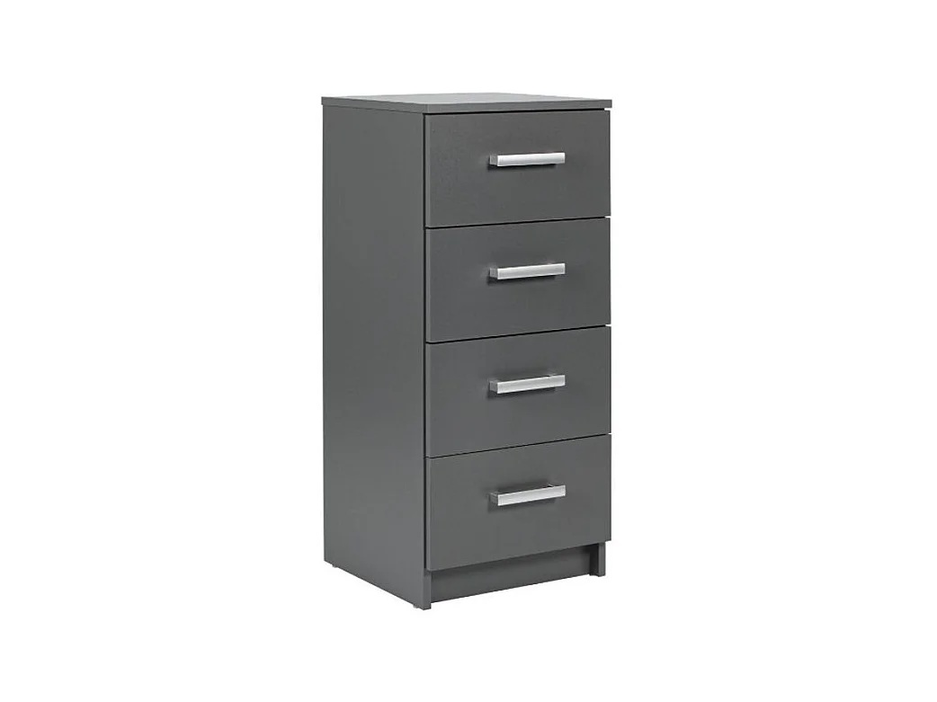 Reta grafietgrijs opbergmeubel met 4 lades 42 cm