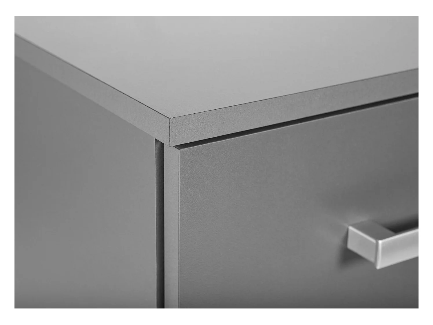 Reta grafietgrijs opbergmeubel met 4 lades 42 cm