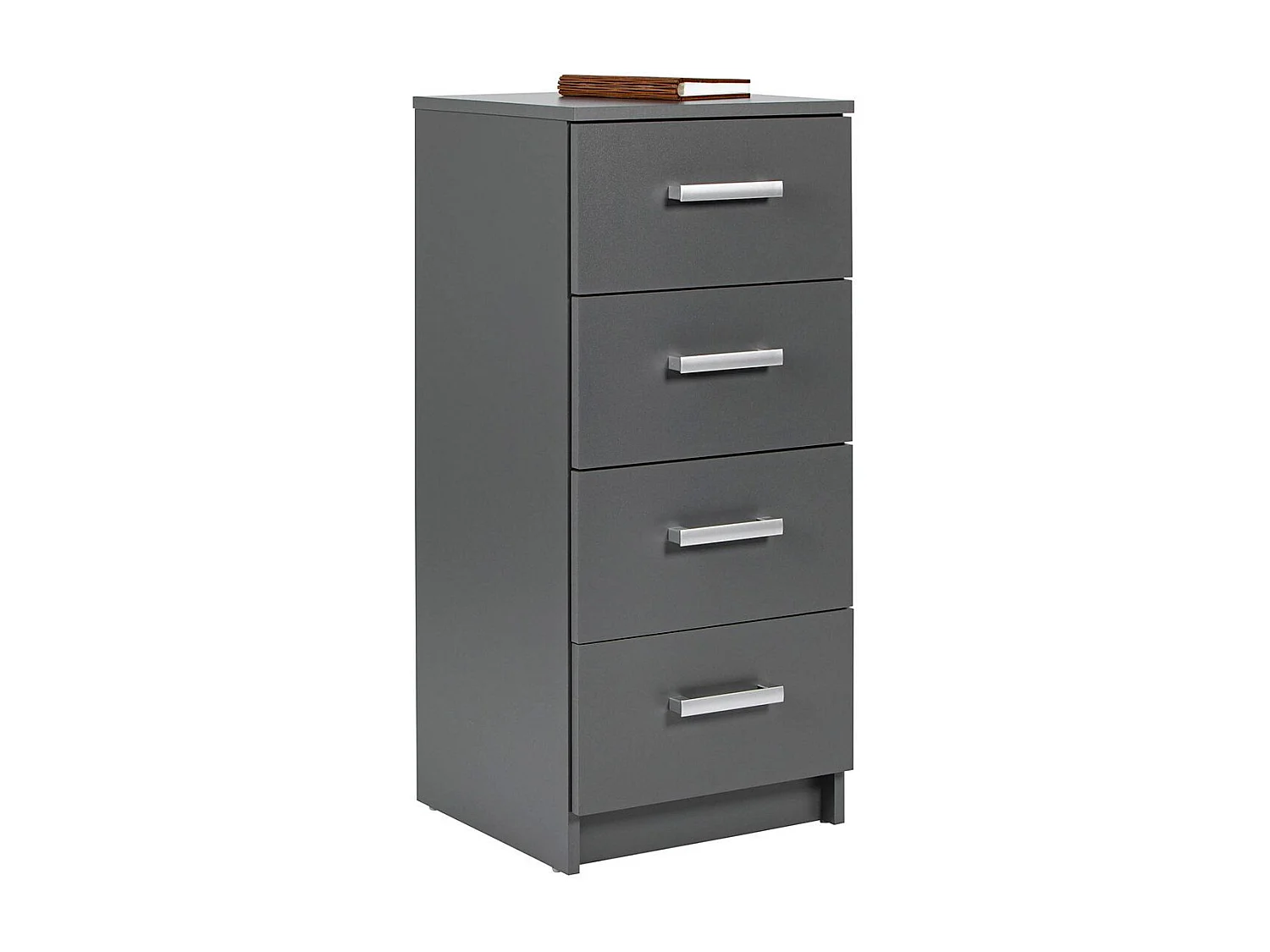 Reta grafietgrijs opbergmeubel met 4 lades 42 cm