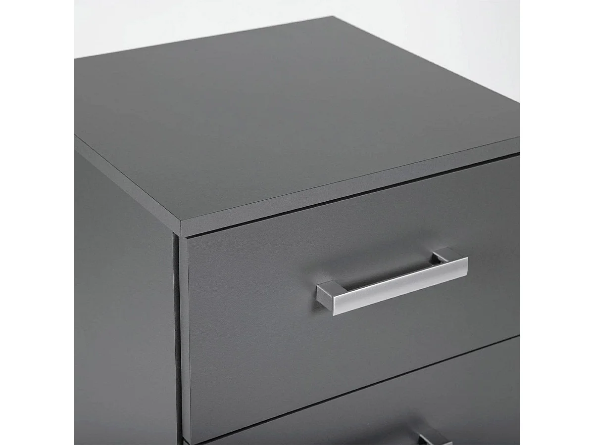 Reta grafietgrijs opbergmeubel met 4 lades 42 cm