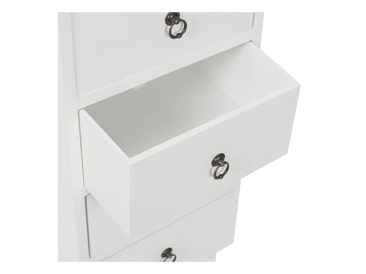 Chiffonnier 5 Tiroirs Victoria Blanc