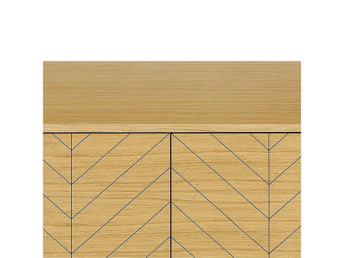 Commode en Bois "Camden" 140cm Naturel