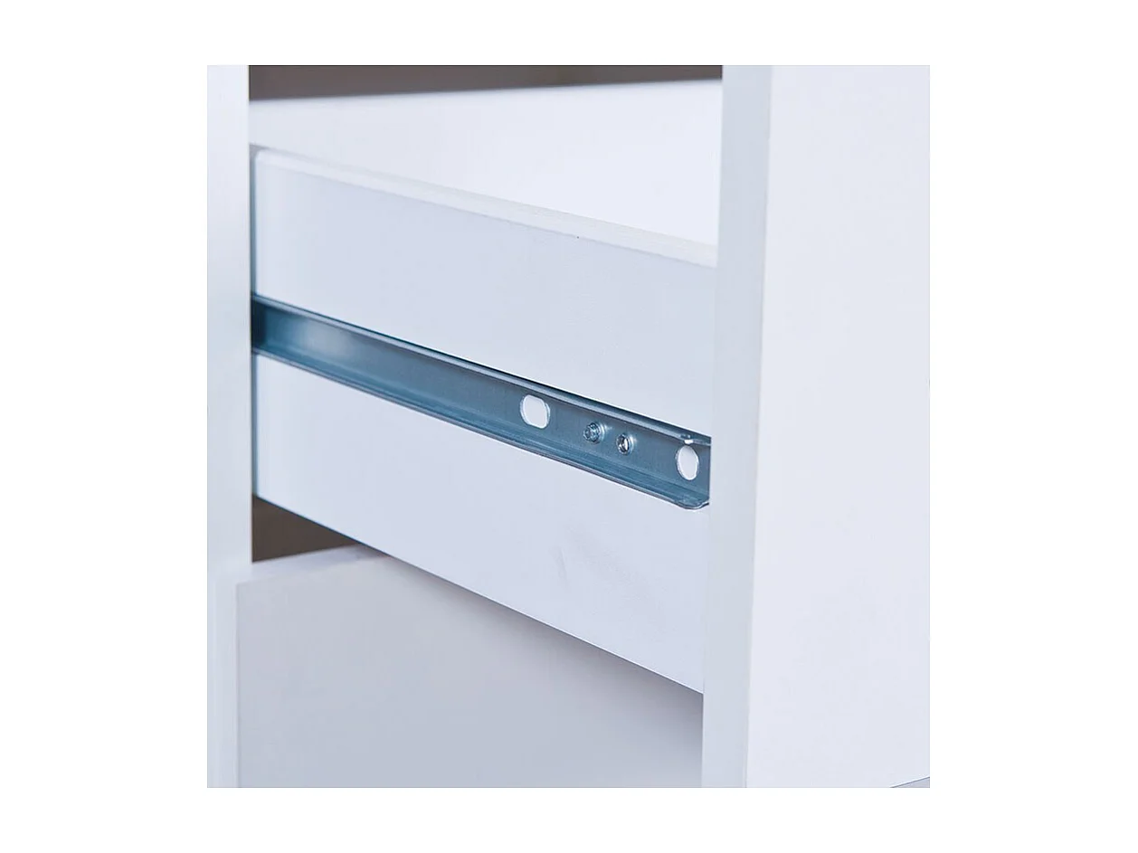 Commode 6 Tiroirs "Tilda" 122cm Blanc