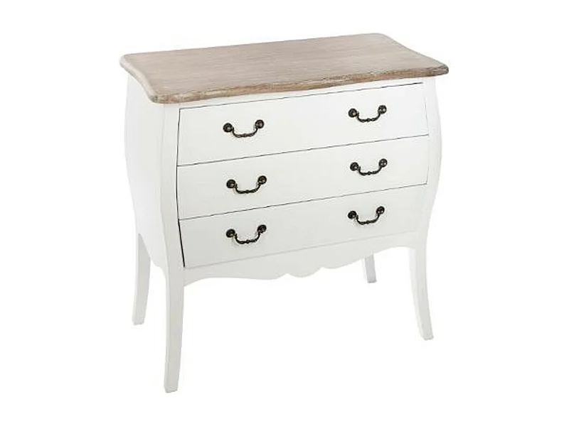 Commode 3 Tiroirs "Chrysa" 76cm Naturel