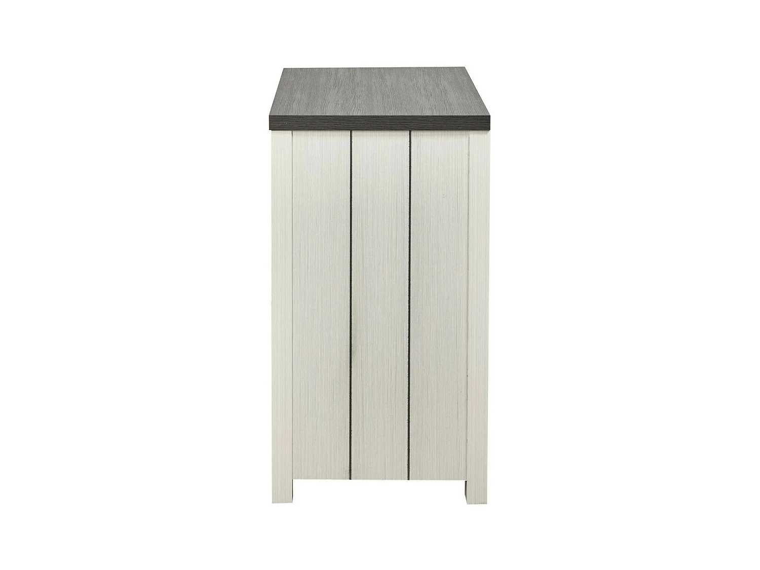 Commode 3 Tiroirs en Bois "Nadona" 86cm Blanc