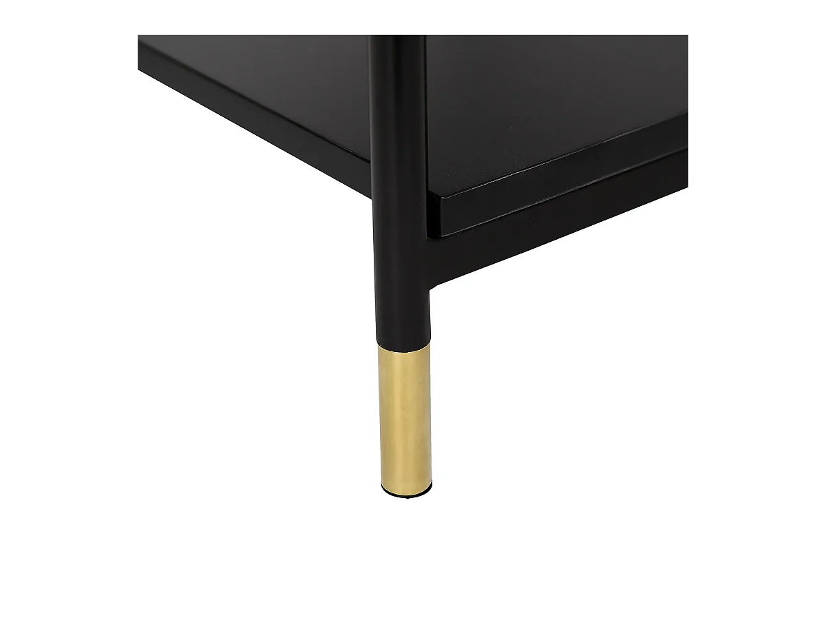 Commode 3 Tiroirs Design "Tedy" 80cm Noir