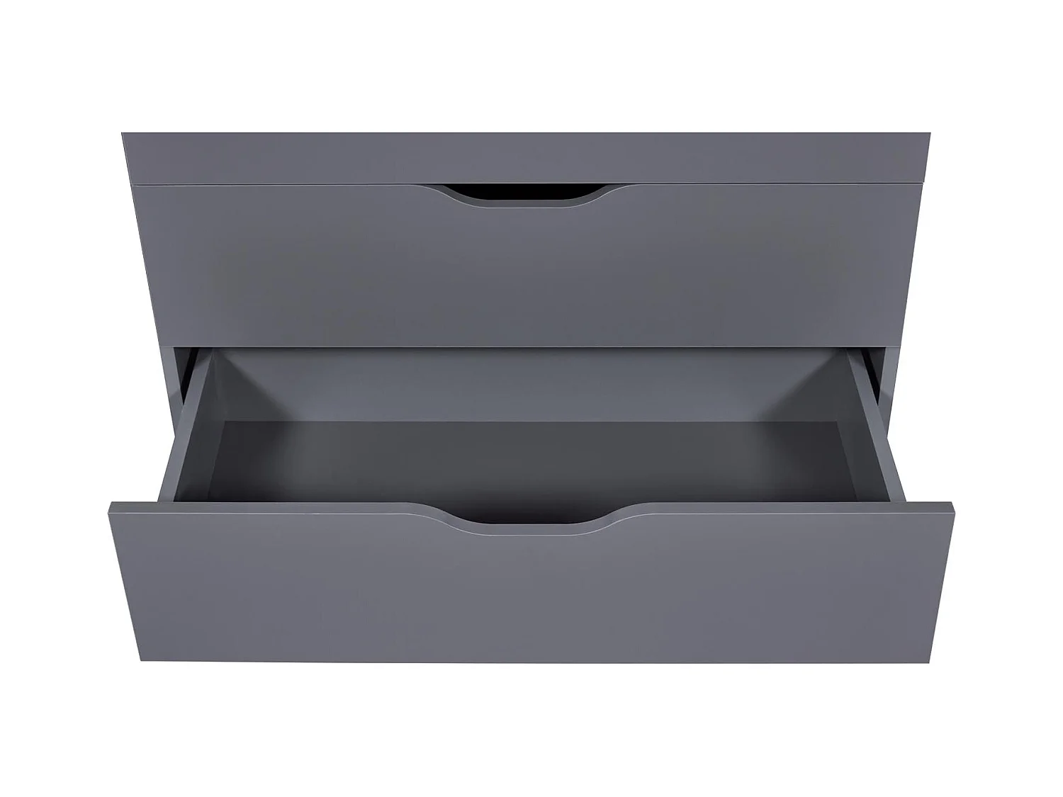 Commode 6 Tiroirs Design "Litania" 112cm Gris