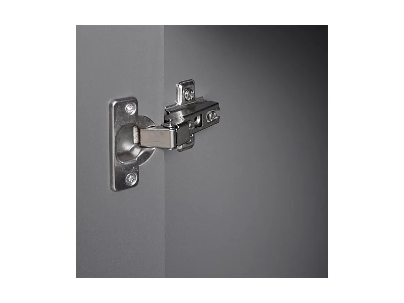 Elenzio Kommode 2 Türen, 4 Schubladen grau.