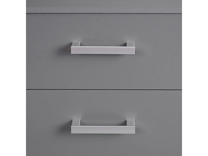 Opberger 2 deuren 4 laden grafietgrijs Reta 122 cm