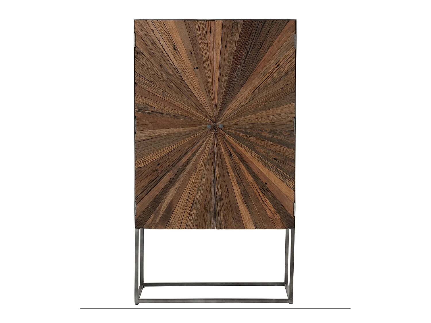 Sanil donker massief hout 2-deurs barkast L 90 cm