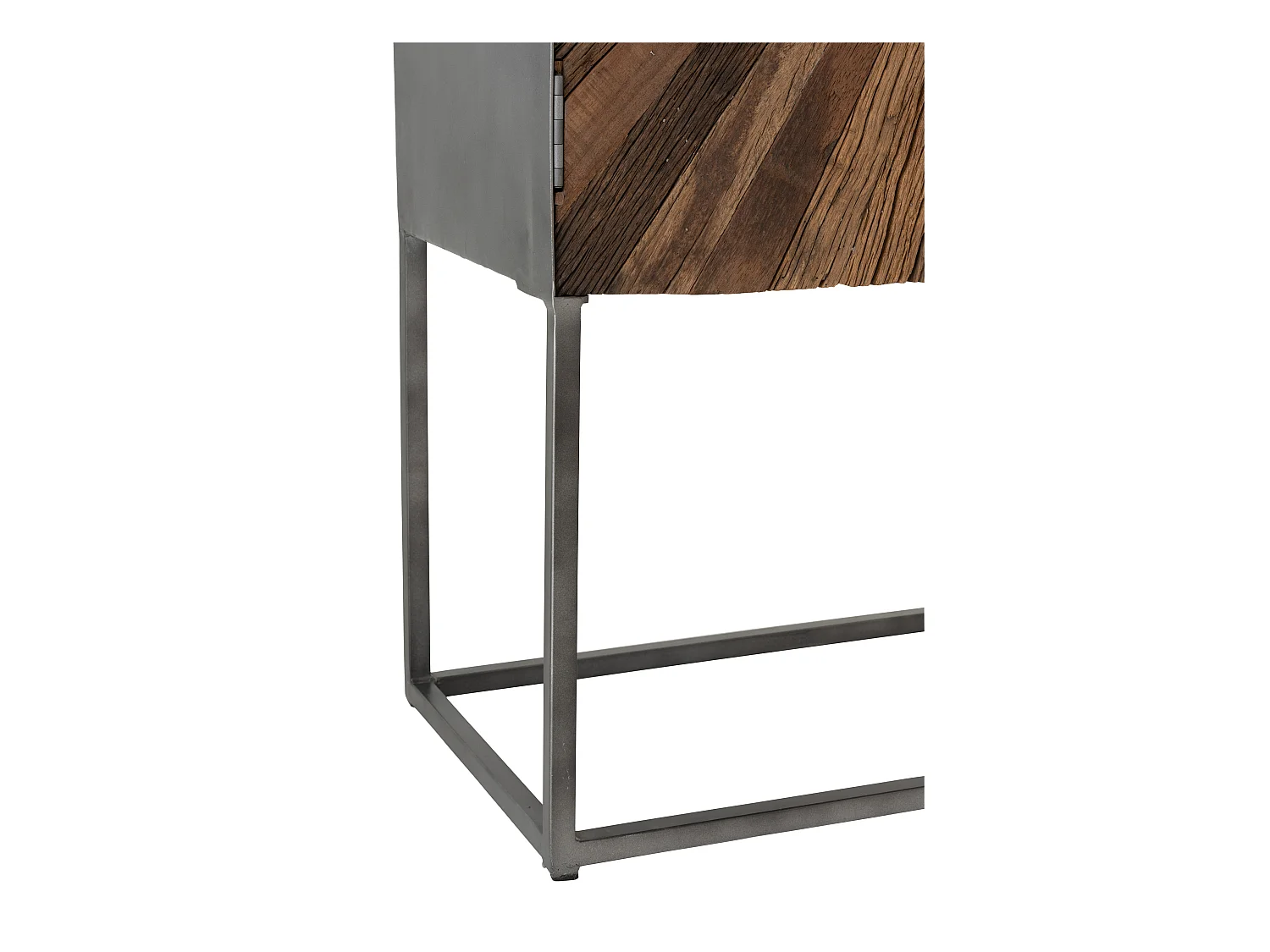 Sanil donker massief hout 2-deurs barkast L 90 cm