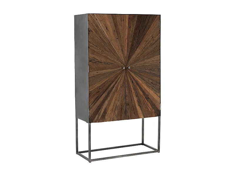 Commode 2 Portes en Bois "Shanil" 160cm Marron