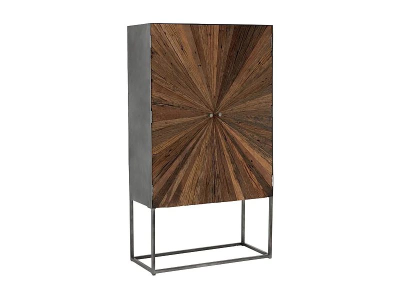Commode 2 Portes en Bois "Shanil" 160cm Marron