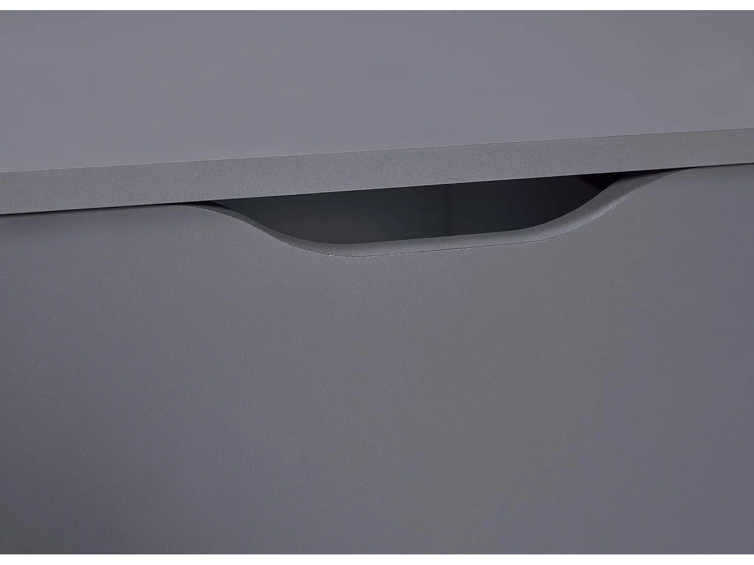 Commode 6 Tiroirs Design "Litania" 122cm Gris