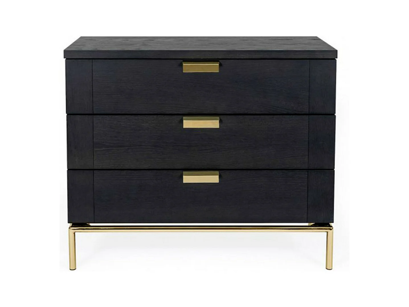 Commode Design 3 Tiroirs "Pimlico" 91cm Charbon