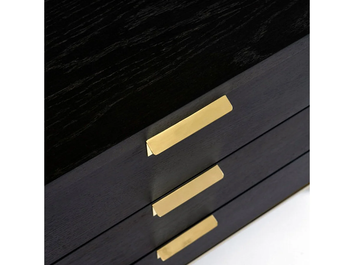 Commode Design 3 Tiroirs "Pimlico" 91cm Charbon