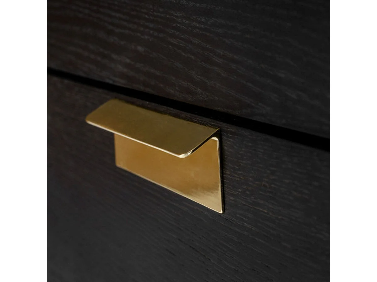 Commode Design 3 Tiroirs "Pimlico" 91cm Charbon