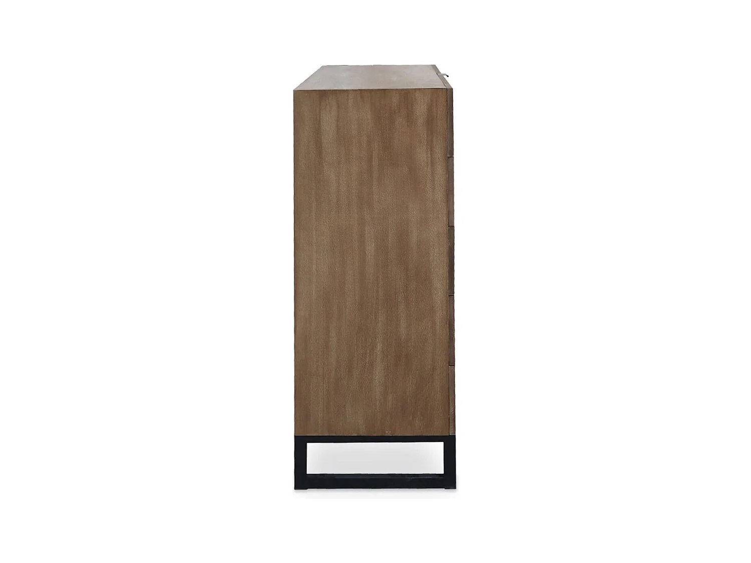 Commode 5 Tiroirs Design "Bolta" 115cm Naturel