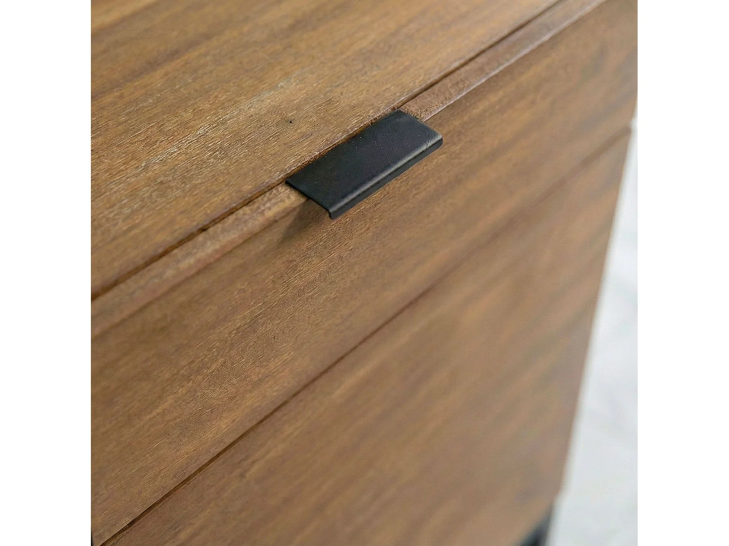 Commode 2 Tiroirs & 2 Portes "Bolta" 79cm Naturel